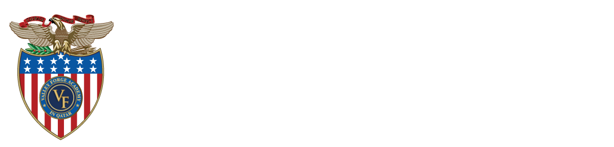 The logo of Valley Forge Academy Qatar, Among the best American Schools in Qatar,